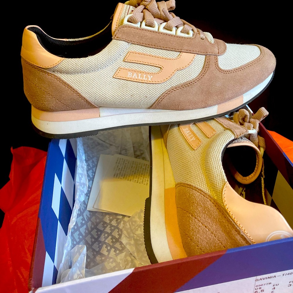 Bally tan shoes “SOLD”
